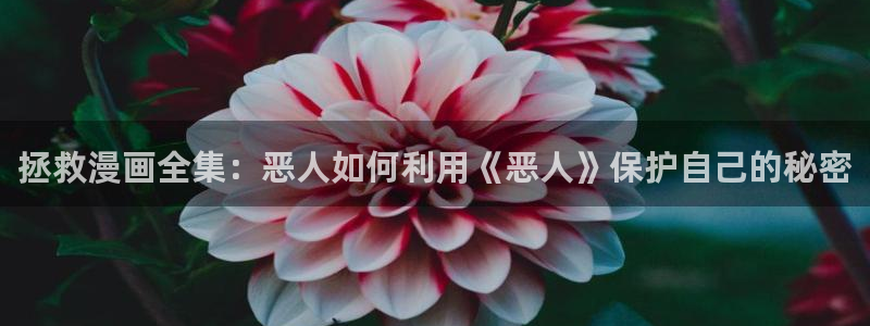 汗汗漫画首页登录免费入口：拯救漫画全集：恶人如何利用《恶人》保护自己的秘密